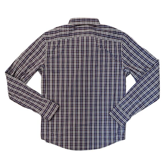 Untuckit Mens Shirt Size M Slim Fit Button Up Plaid Performance Nylon Stretch - Picture 2 of 8